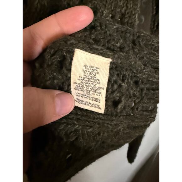 Sleeping on Snow Anthropologie Dark Green Eldora Turtleneck Sweater - Picture 4 of 8